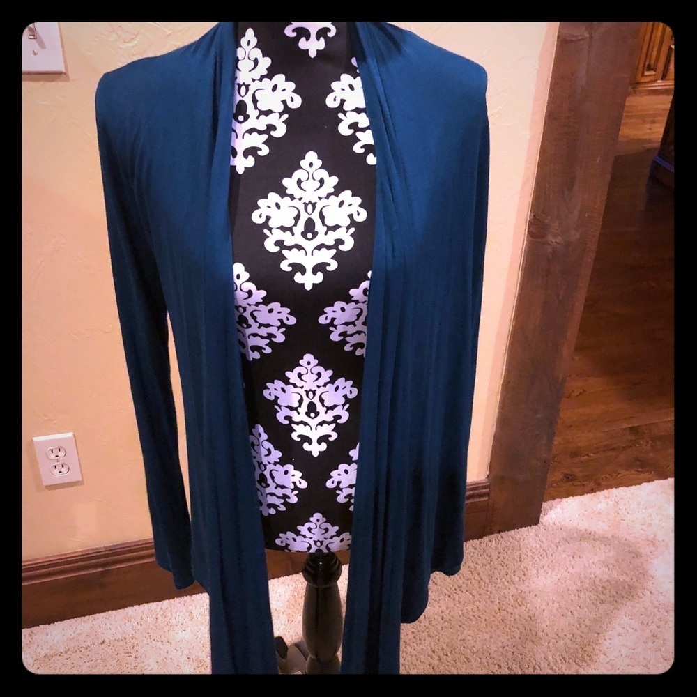 Emerald Open Front Cardigan